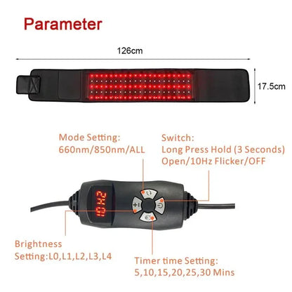 Portable Red Light Therapy Belt